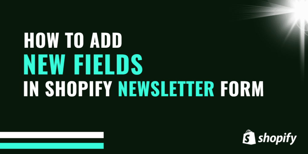 Shopify newsletter sign-up form