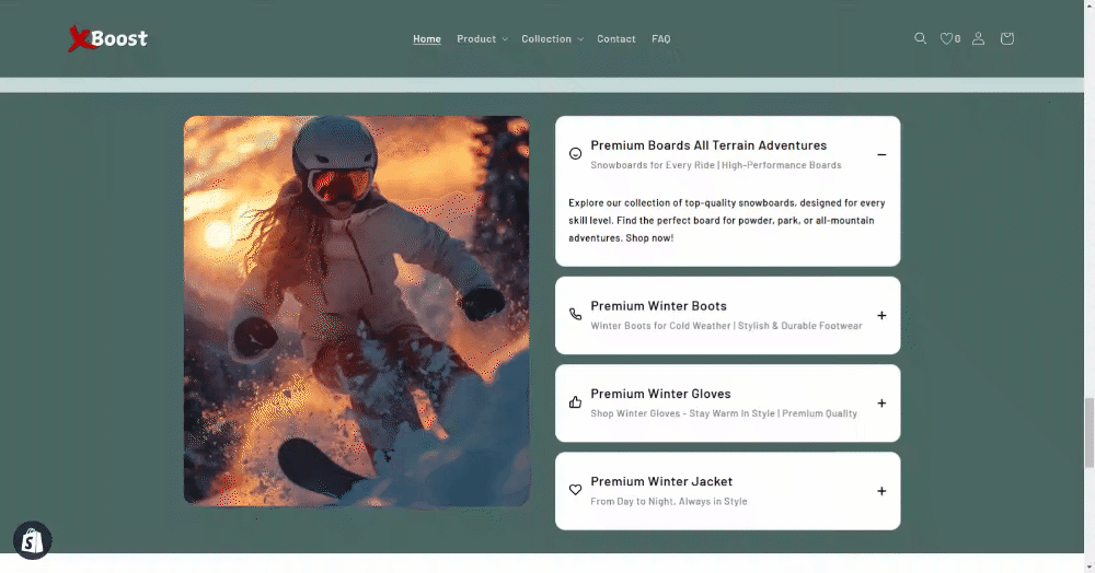collapsible content XBoost